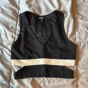 Express cutout crop top